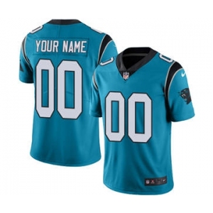 Men's Carolina Panthers Customized Blue Alternate Vapor Untouchable Custom Limited Football Jersey