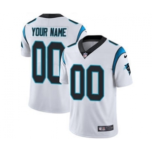 Men's Carolina Panthers Customized White Vapor Untouchable Custom Limited Football Jersey