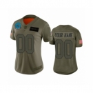 Women's Carolina Panthers Customized Camo 2019 Salute to Service Limited Jersey