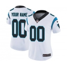 Women's Carolina Panthers White Road Customized Jersey