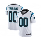 Youth Carolina Panthers Customized White Custom Football Jersey