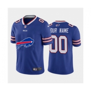 Men's Bills Custom Royal Football Team Big Logo Fashion Vapor Limited Jersey