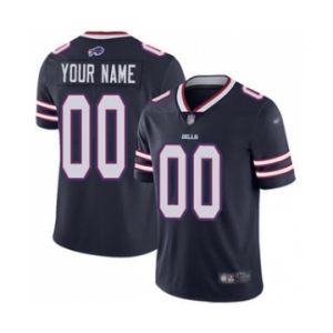 Men's Buffalo Bills Customized Navy Stitched Football Limited Inverted Legend Jersey