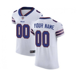 Men's Buffalo Bills Customized White Vapor Untouchable Custom Elite Football Jersey