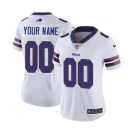 Women's Buffalo Bills White Road Customized Jersey