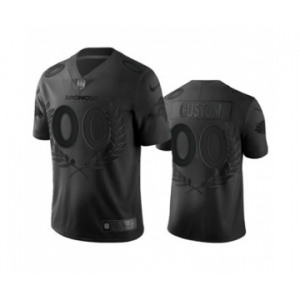 Men's Broncos Custom Black Stitched Olive Branch MVP Edition Limited Jersey