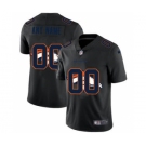 Men's Denver Broncos Custom Team Logo Dual Overlap Limited Football Jersey Black