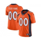 Men's Denver Broncos Customized Orange Team Color Vapor Untouchable Custom Limited Football Jersey