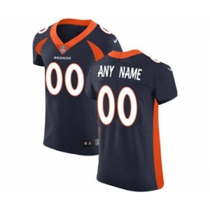 Men's Denver Broncos Customized Navy Blue Alternate Vapor Untouchable Custom Elite Football Jersey