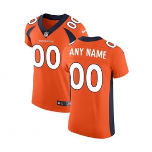 Men's Denver Broncos Customized Orange Team Color Vapor Untouchable Custom Elite Football Jersey