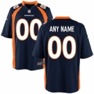 Mens Denver Broncos Nike Navy Blue Customized Alternate Game Jersey