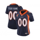 Women's Denver Broncos Navy Blue Alternate Customized Jersey