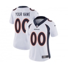 Women's Denver Broncos White Road Customized Jersey