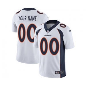 Youth Denver Broncos Customized White Custom Football Jersey