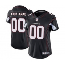 Women's Arizona Cardinals Black Alternate Customized Jersey