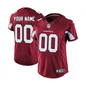 Women's Arizona Cardinals Red Home Customized Jersey
