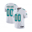 Men's Miami Dolphins Customized White Vapor Untouchable Custom Limited Football Jersey