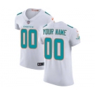 Men's Miami Dolphins Customized White Vapor Untouchable Custom Elite Football Jersey