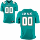 Men's Miami Dolphins Nike Aqua Custom Elite Jersey