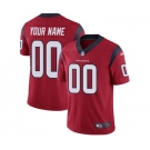 Youth Houston Texans Customized Red Alternate Custom Football Jersey