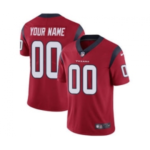 Youth Houston Texans Customized Red Alternate Custom Football Jersey