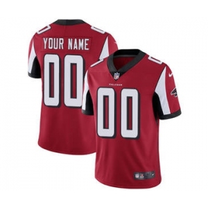 Men's Atlanta Falcons Customized Red Team Color Vapor Untouchable Custom Limited Football Jersey