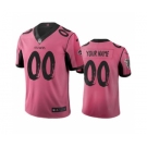 Men's Falcons Customized Vapor Limited City Edition Pink Jersey