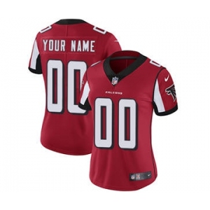 Women's Atlanta Falcons Red Home Customized Jersey