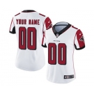 Women's Atlanta Falcons White Road Customized Jersey