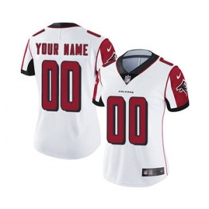 Women's Atlanta Falcons White Road Customized Jersey
