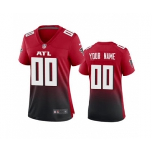 Women's Falcons Red Custom 2nd Alternate 2020 New Football Game Jersey