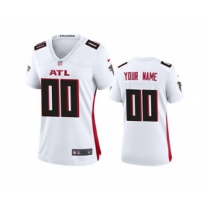 Women's Falcons White Custom 2020 New Football Game Jersey