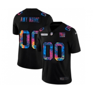 Men's New York Giants Custom Multi-Color Black 2020 Crucial Catch Vapor Untouchable Limited Football Jersey
