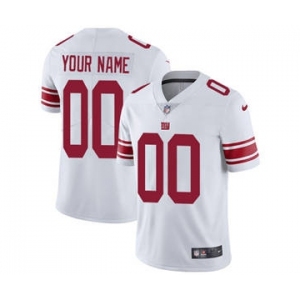 Men's New York Giants Customized White Vapor Untouchable Custom Limited Football Jersey