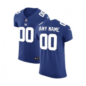 Men's New York Giants Customized Royal Blue Team Color Vapor Untouchable Custom Elite Football Jersey