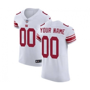 Men's New York Giants Customized White Vapor Untouchable Custom Elite Football Jersey