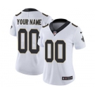 Women's New Orleans Saints Customized White Road Jersey