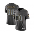 Youth New Orleans Saints Customized Gray Static Custom Football Jersey