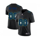 Men's Seattle Seahawks Custom Team Logo Dual Overlap Limited Football Jersey Black