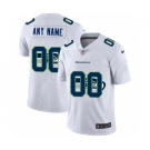 Men's Seattle Seahawks Custom White Team Logo Dual Overlap Limited Football Jersey