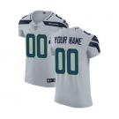 Men's Seattle Seahawks Customized Grey Alternate Vapor Untouchable Custom Elite Football Jersey