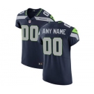 Men's Seattle Seahawks Customized Navy Blue Team Color Vapor Untouchable Custom Elite Football Jersey