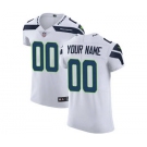 Men's Seattle Seahawks Customized White Vapor Untouchable Custom Elite Football Jersey