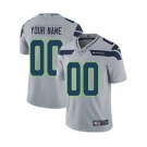 Youth Seattle Seahawks Customized Grey Alternate Custom Football Jersey