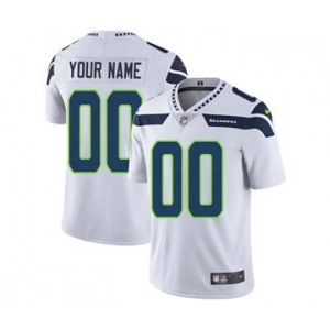 Youth Seattle Seahawks Customized White Custom Football Jersey