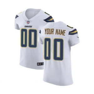 Men's Los Angeles Chargers Customized White Vapor Untouchable Custom Elite Football Jersey
