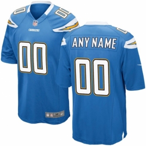 Mens Los Angeles Chargers Nike Powder Blue Customized Alternate Game Jersey
