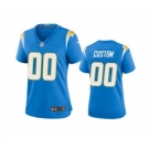 Women's Chargers Powder Blue Custom 2020 New Football Game Jersey
