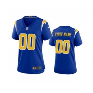 Women's Chargers Royal Custom 2nd Alternate 2020 New Football Game Jersey