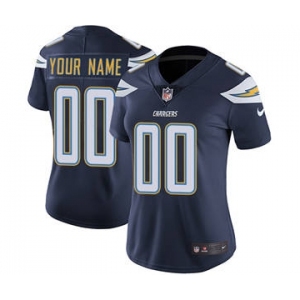 Women's Los Angeles Chargers Navy Blue Home Customized Jersey